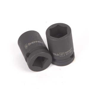 钢盾(SHEFFIELD) S123217 1/2系列六角风动套筒17MM[家用]