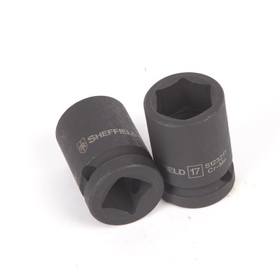 钢盾(SHEFFIELD) S123217 1/2系列六角风动套筒17MM[家用]