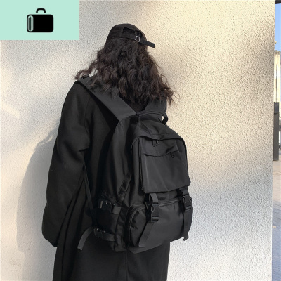 书包女韩版高中原宿ulzzang大学生百搭ins双肩包大容量暗黑背包男NEW LAKE