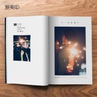 三维工匠情侣手工DIY杂志纪念册宝宝相片定制生日照片书做相册本 精品杂志册12寸竖(封面覆膜) 40P(推荐50-100