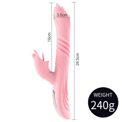 恬心棒-粉色 久爱女用震动棒伸缩充电仿真假JJG点自慰器男成人情趣用品成人情趣用品