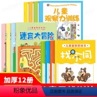 [正版]12册迷宫大冒险+找不同+观察力训练 专注力记忆力儿童益智四岁幼儿智力开发书籍3—4-5到6岁中班宝宝思维逻辑