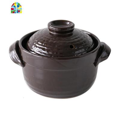 利物商店 日式双层盖炊饭土锅 小森林一人食可高温炊饭锅米饭锅 FENGHOU 锅盖两个一套(配件)煲