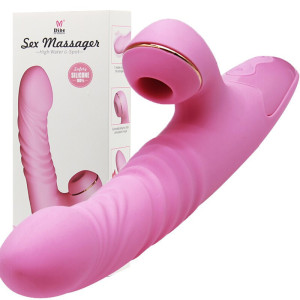 蒂贝Dibei全自动加温转珠伸缩震动棒女性用自慰器具电动吸允舌头舔吸器旋转摇摆AV仿真阳具假阴茎跳蛋成人情趣用品情爱玩具