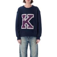 高田贤三(Kenzo)棉质Varsity风运动卫衣男款宽松百搭休闲套头潮牌
