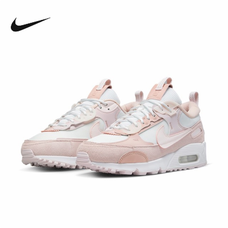 nike耐克女鞋air max 90粉白气垫减震运动鞋透气跑步鞋dm9922-104