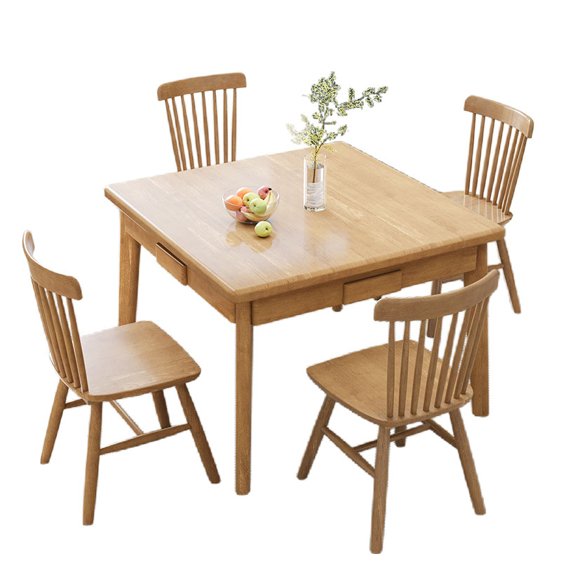 锦北 手搓麻将桌老年公寓敬老院适老化餐厅桌麻将桌简易餐桌1桌4椅带盖