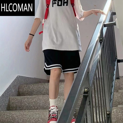 HLCOMAN篮球运动短裤男女夏季潮牌阔腿裤健身宽松三五分裤子显瘦休闲中裤