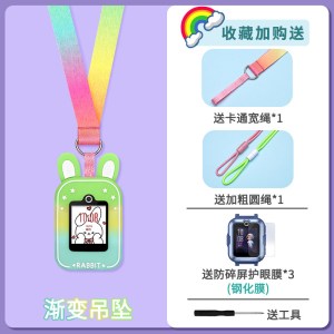 适用华为儿童电话手表表带5xpro/5pro猫咪相机3/4pro卡通3139a