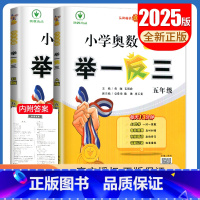 A+B版2本套装[五年级] 小学通用 [正版]2025小学奥数举一反三A版讲解练习B版复习巩固一二三四五六年级通用智能升