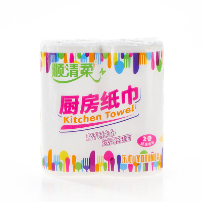 顺清柔厨房纸巾2卷/提厨房卷纸