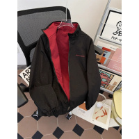 年春秋新款满天星两面穿情侣夹克男女防风百搭条纹冲锋衣外套