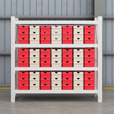 绵冠货架仓储仓库自由组合家用置物架中型库房多功能展示架铁架子 白色1500*500*2000mm四层