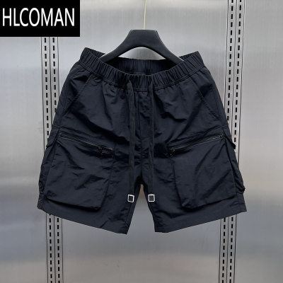 HLCOMAN夏季薄款男士多口袋直简工装短裤潮牌速干户外五分裤宽松休闲裤男