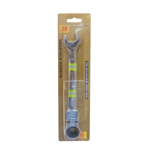 波斯(BOSI) 荧光系列活动头棘轮两用扳手 18mm 把