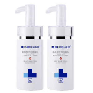 满婷氨基酸净润洁面乳100ml*2瓶(沐浴洁面男女 保湿)