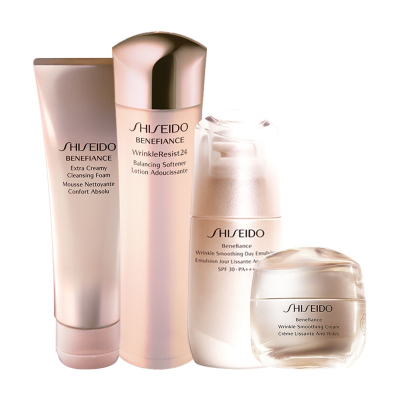资生堂（SHISEIDO）盼丽风姿女士面部护肤套装淡化套装（洁面+水+日乳+日霜）
