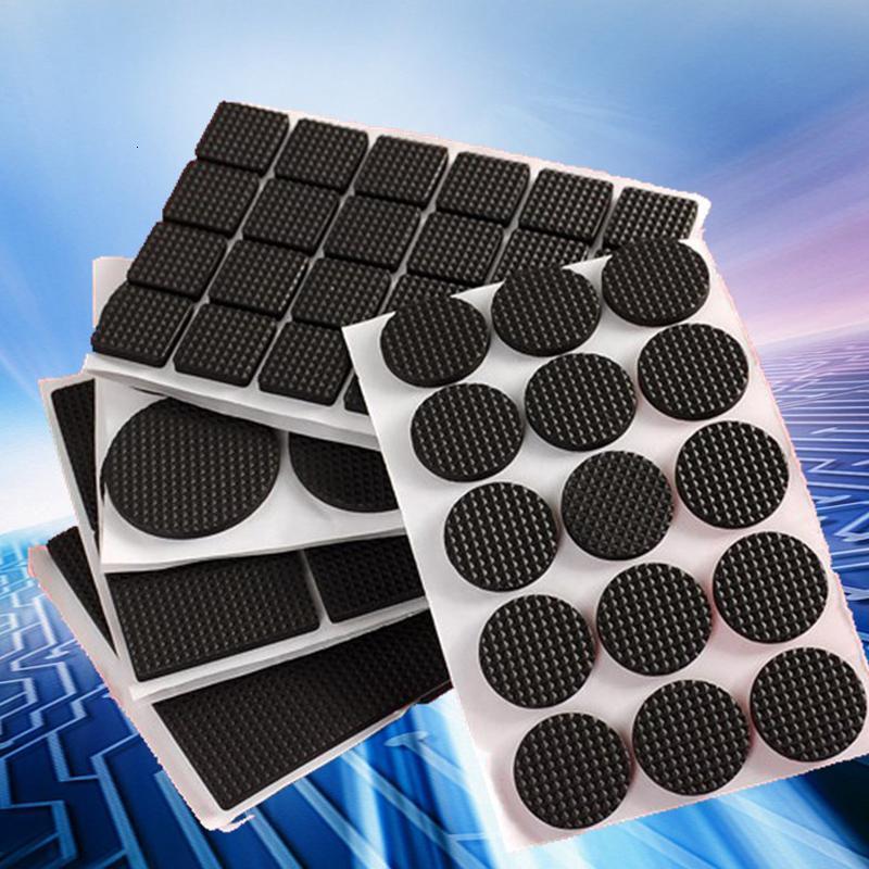 家柏饰(CORATED)橡胶桌椅脚垫加厚凳子脚垫减震防滑桌子保护套椅子家具保护垫 方形8.5*8.5(8片装)