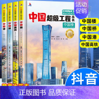 [全4册]桥+高铁+港+楼 [正版]抖音同款中国超级工程丛书全套 共8册 小学生航天科技类知识科普类书籍小学 中国楼盾构