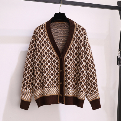 语娄春装新款大码女装连衣裙微胖妹妹显瘦毛衣碎花裙温柔系穿搭两件套2021大码女装