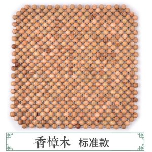 美帮汇透气汽车腰靠垫木珠护腰隔热腰垫办公室座椅腰枕靠枕夏季车用靠背