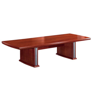 慧采云 办公家具大会议桌简约长桌贴实木皮会议台油漆洽谈桌2.4m 会议桌2400*1200*760mm