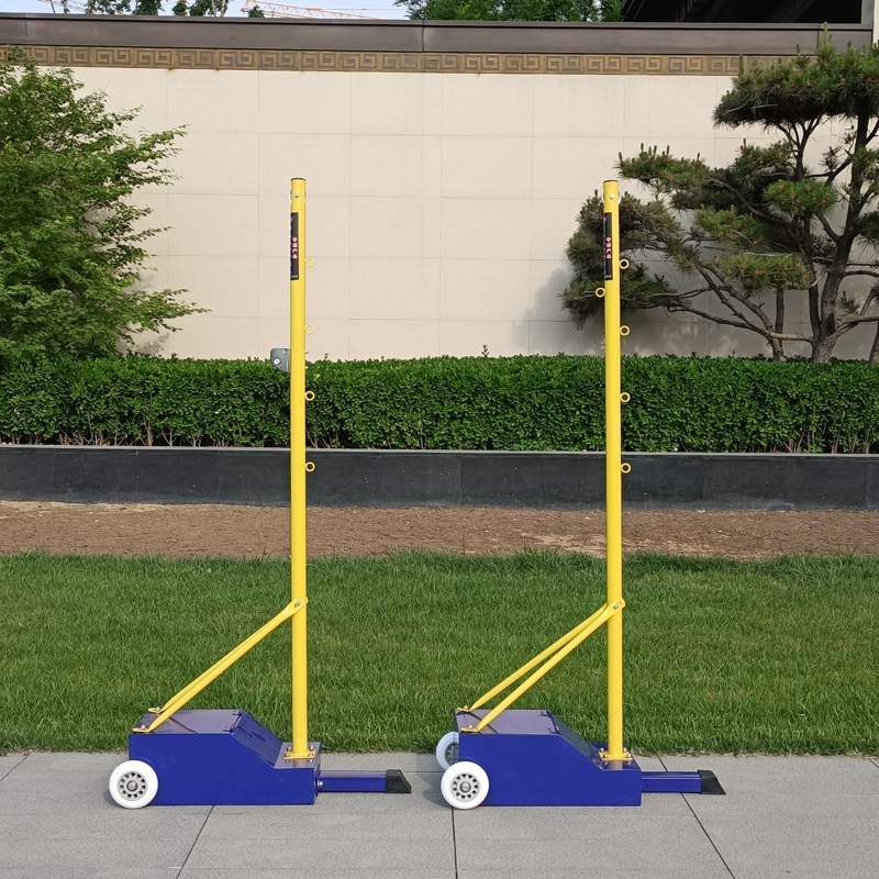 闪电客羽毛球网架气排球网球柱架子专业户外比赛家用移动式标准便携