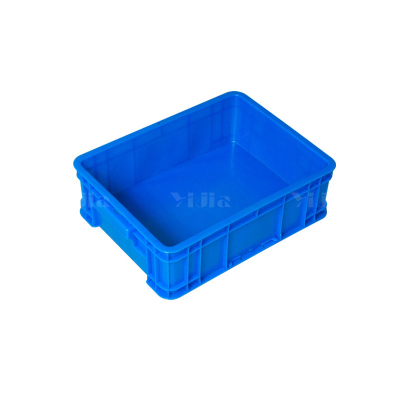 翌嘉YJ4120600 蓝色塑料周转箱大号工业胶箱 450*335*140