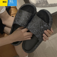 聚范eva软底潮酷涂鸦凉拖情侣时尚外穿防滑居家拖鞋男女夏