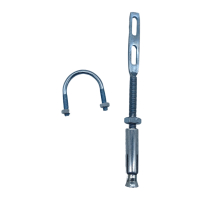 SNBUTER 膨胀托杆U型抱箍卡 M10*190(卡1.5寸管) 套