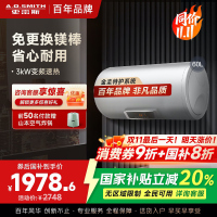 AO史密斯60升电热水器 专利免更换镁棒 金圭内胆 速热节能 纤美长款 大屏E60VC0 一级能效