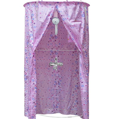 简约现代生活日用家居百货洗澡浴罩浴帐三拉链冬天成人小孩加厚加大保温保暖圆形浴帘浴室用品