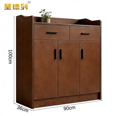 圣德列 茶水柜餐边柜红棕色-90cmCG2 90*36*100cm/台