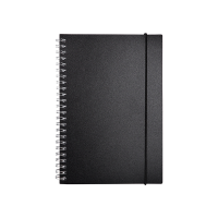 广博(GuangBo) GBX25838 A5 80张PP线圈 55g双胶纸 笔记本 黑色
