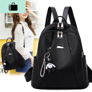 牛津布防水背包双肩女2020新款韩版百搭帆布书包时尚休闲女包包潮NEW LAKE女士双肩包