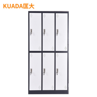 匡大 钢制办公柜储物柜办公室更衣柜 六门