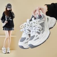 ins韩版新款老爹鞋女2025春季跑步休闲厚底增高街拍