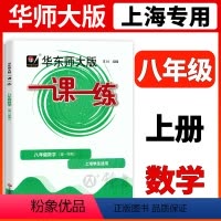 [正版]2023一课一练八年级上册数学8年级上第一学期上海初中初二教辅书普通版练习册沪教版华东师范大学出版社华师大一课