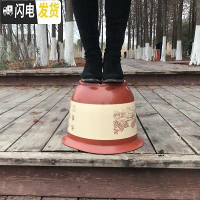 三维工匠加厚塑料仿陶瓷树脂盆栽花盆山水花盆室内客厅阳台盆景果树送托盘 w310不带托盘 3个盆花盆容器