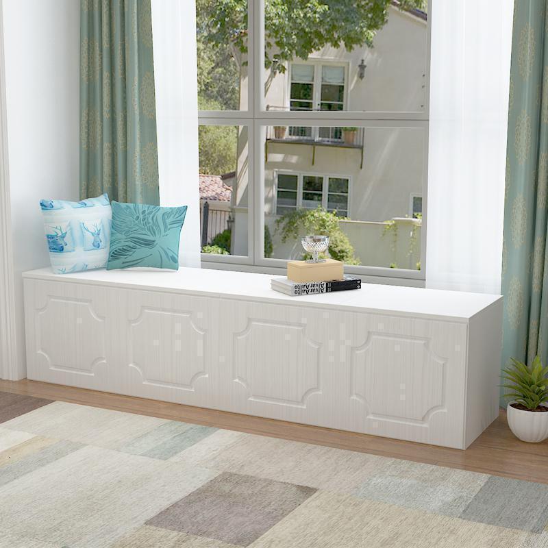 bonjean窗台榻榻米柜子地柜矮柜实木飘窗柜组合可坐储物柜卧室阳台柜