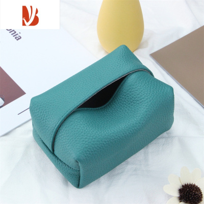 三维工匠车载纸巾盒收纳袋创意餐厅抽纸轻奢客厅高级感个性ins 湖蓝 TOGO纸巾盒