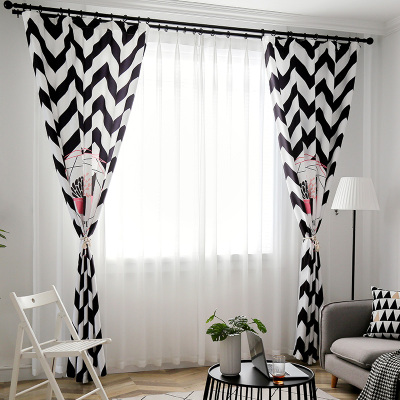 北欧ins风窗帘现代简约客厅出租屋改造网红款卧室装饰直播背景布