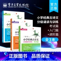 [正版]全3本小学经典古诗文分级诵读与训练 考试篇+入门篇+进阶篇 古诗词古诗文诵读唐诗宋词轻松背诵古诗文语文教辅书籍