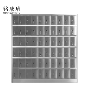 铭威盾201不锈钢水杯柜员工茶杯存放柜收纳柜工厂车间多格置物柜休息室茶水架