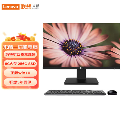 联想(Lenovo) 来酷 Lecoo一体台式机电脑23.6英寸 AIO 酷(N5095 8G 256G固态 Windows10) 黑色