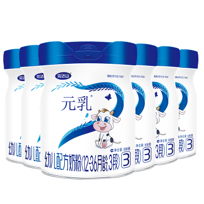 完达山新包装金装元乳3段婴幼儿三段牛奶粉DHA乳铁蛋白800g*6罐
