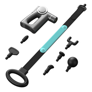 康仕坦按摩带筋膜枪专业级按摩仪便携充电款健身肌肉颈椎放松按摩器