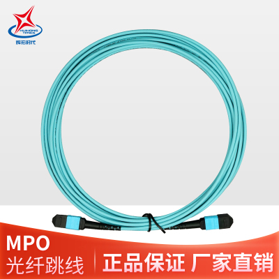 辉宏时代MPO-LC12芯万兆多模OM4光纤跳线40G模块光纤连接线3米