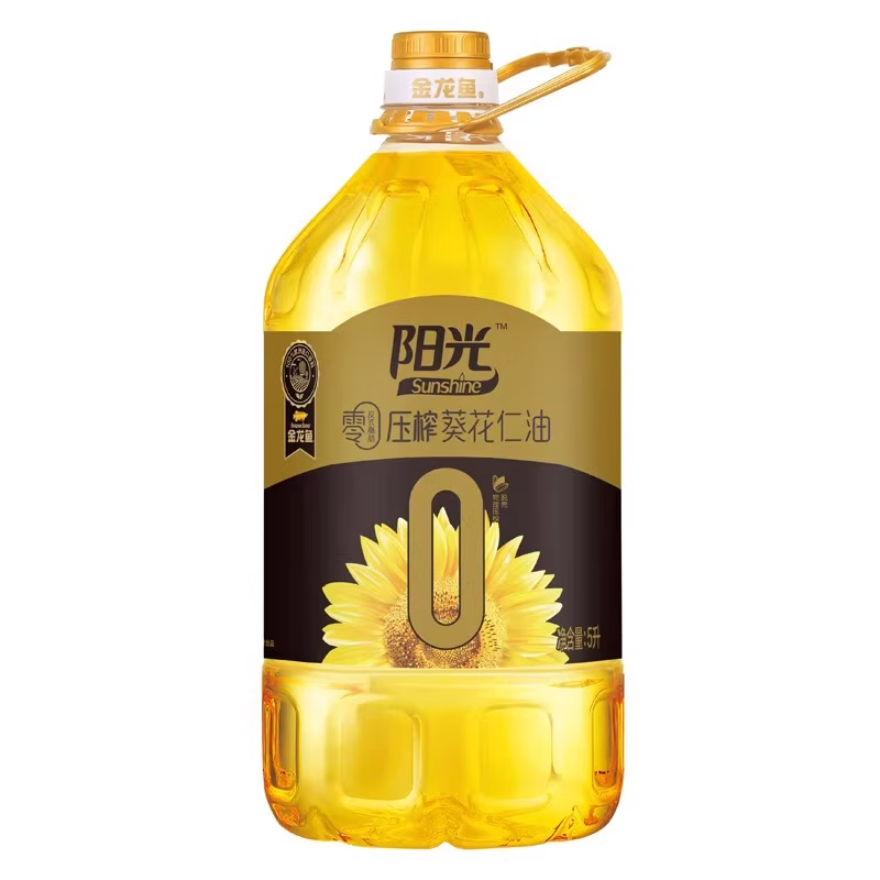 金龙鱼 零反式脂肪压榨葵花仁油(黑金款)5L