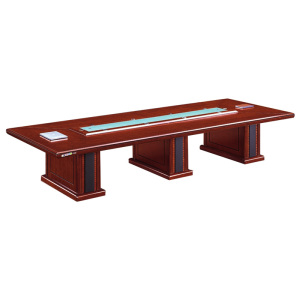 科朔 会议台会议室办公桌子6米会议桌KS-H1660 胡桃色